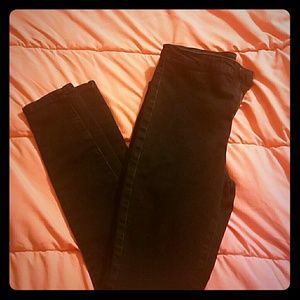 Forever 21 high waisted black skinny jeans
