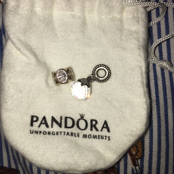 2 PANDORA BRACELET CHARMS