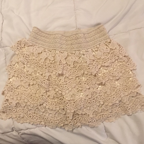 Cream color shorts/skirt!