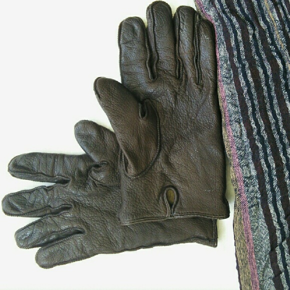 Genuine Brown Banana Republic Leather Gloves