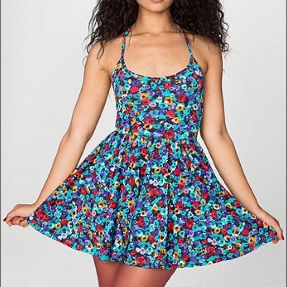 Floral patterned skater dress NWOT AA