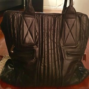 Black Leather Satchel