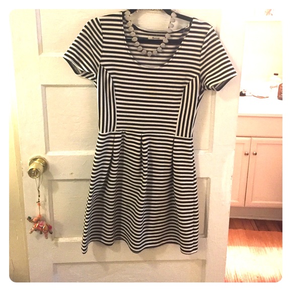 Madewell Striped Bistro Dress