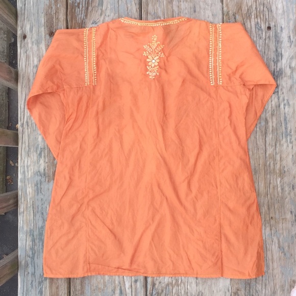 Leaves of Grass Silk Tunic - Picture 3 of 4