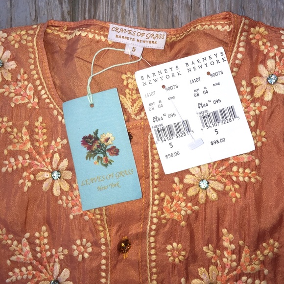 Leaves of Grass Silk Tunic - Picture 4 of 4