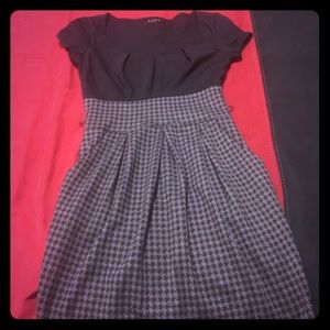 Short Sleeve Checkered Dress