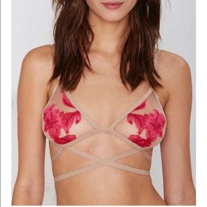 For Love & Lemons SKIVVIES Orchid Bondage Bra