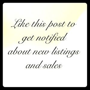Like this post to get notified when we have sales