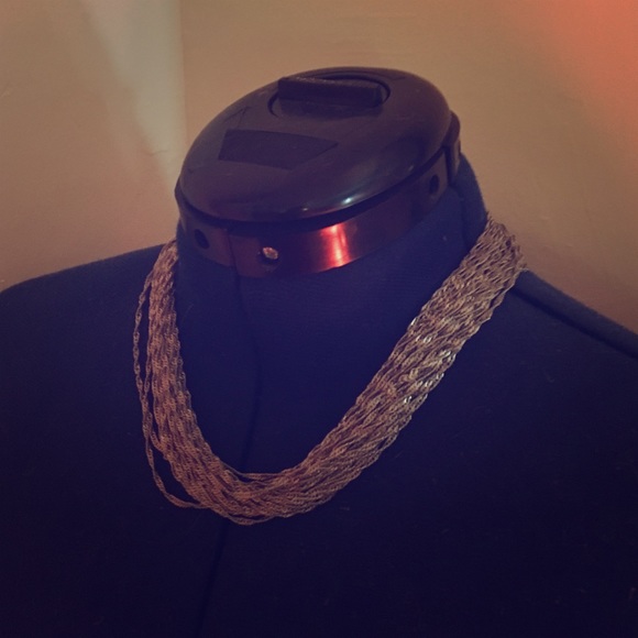 Sterling silver statement necklace