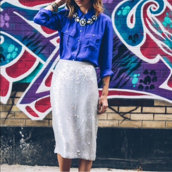 ✨HP✨French Connection Winter Mist Pencil Skirt - Picture 2 of 4