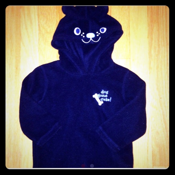 Hooded puppy sweatshirt/fleece