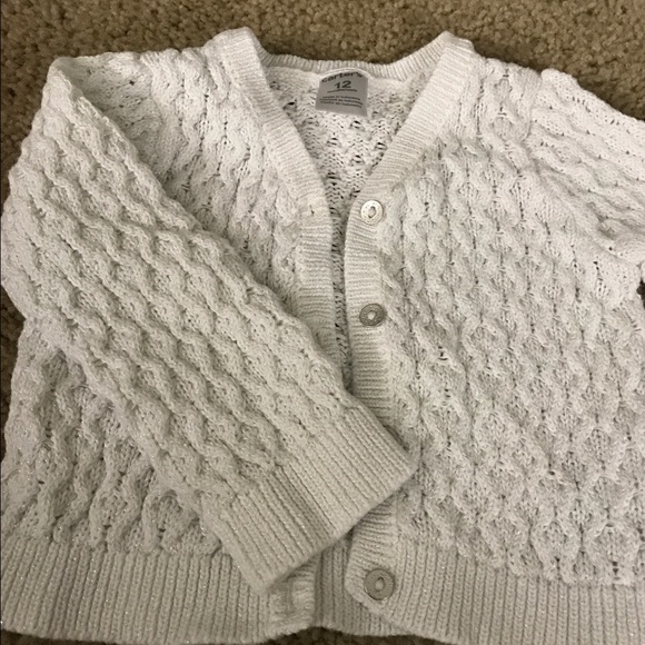 Cardigan cable sweater