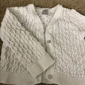 Cardigan cable sweater
