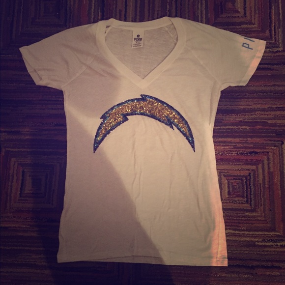 Victoria Secret PINK Chargers V Neck Tshirt