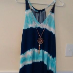 NWT First Love tie dye racer back shirt
