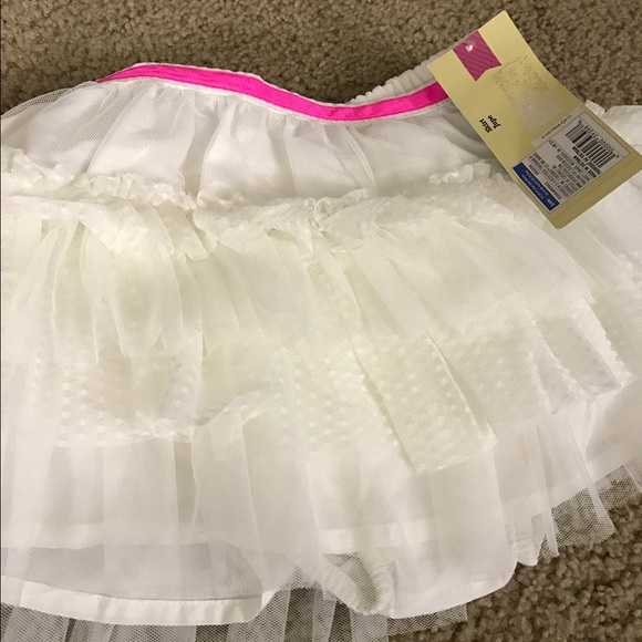 24 months white ruffle tutu skirt