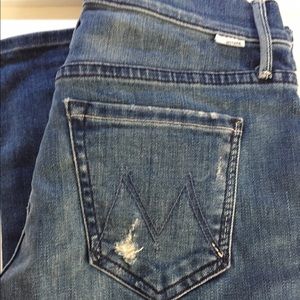 Mother Boyfriend DropOut Capri