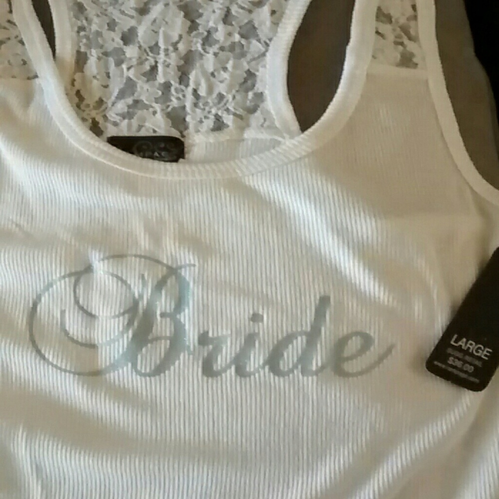 NWT Bridal tank and boy short set LAST ONE size L