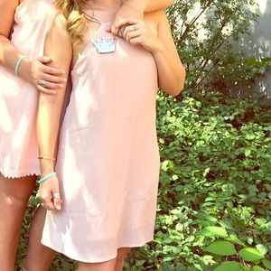 Blush colored dress