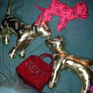 3 VS/Pink dogs and mini purse bag