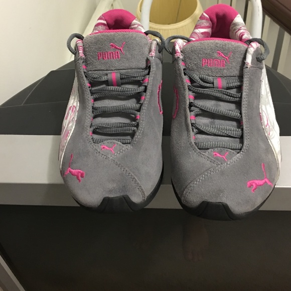 Puma sneakers gray and pink