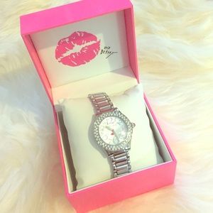 Betsy Johnson Silver Watch