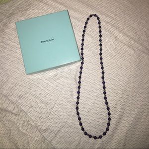 VINTAGE Tiffany &Co Lapis Lazuli & Silver Necklace