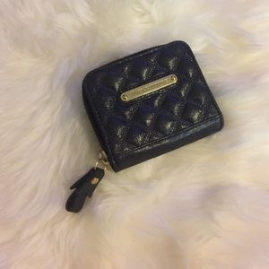 Black quilted wallet