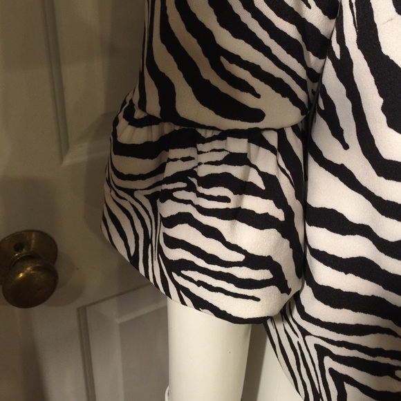 Zebra Print Large Button Jacket - Picture 4 of 4