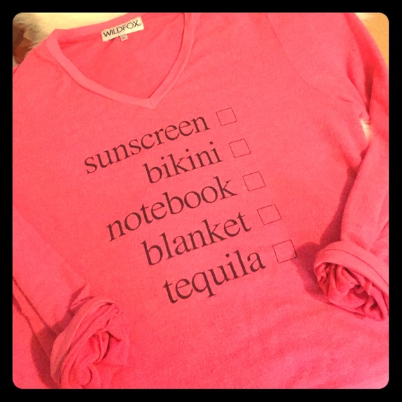 Wildfox V-neck sweatshirt