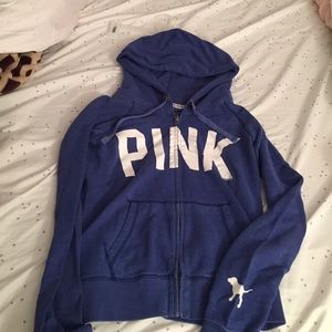 Pink by Victoria secret zip up hoodie