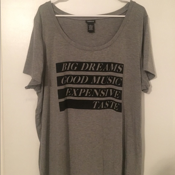 Grey and black size 3 Torrid tee