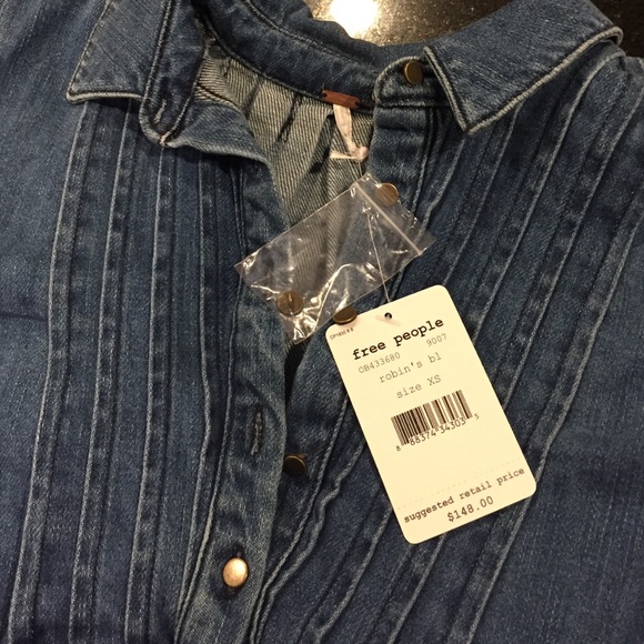 Free People denim tunic - Picture 3 of 4