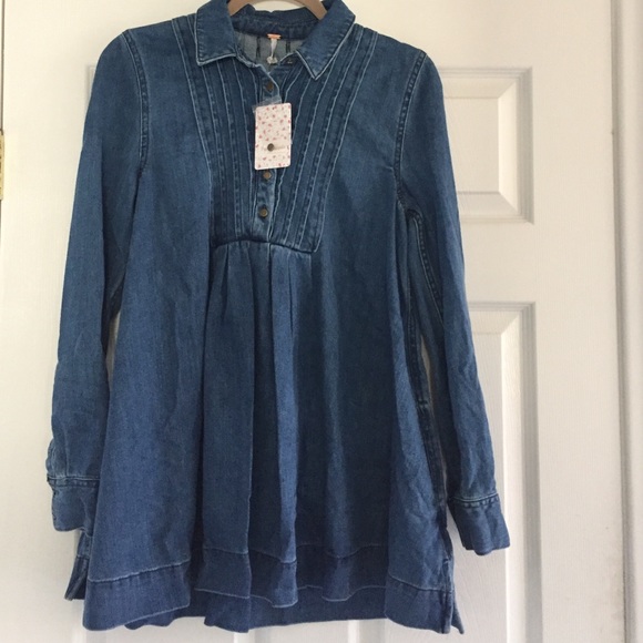 Free People denim tunic - Picture 2 of 4