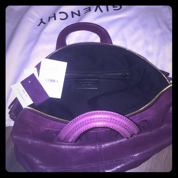 Givenchy Nightingale Plum Medium Grained Leather | Purse Givenchy Purple Nightingale Stachel(medium)