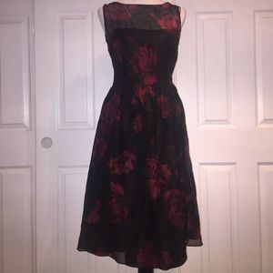 Ann taylor black/red dress