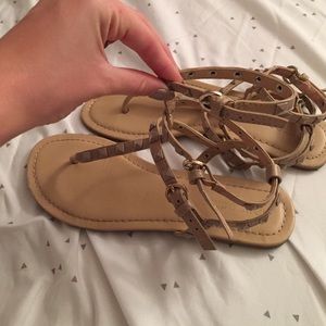 Nude studded Sandals