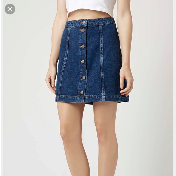 Topshop a line denim skirt Clearance