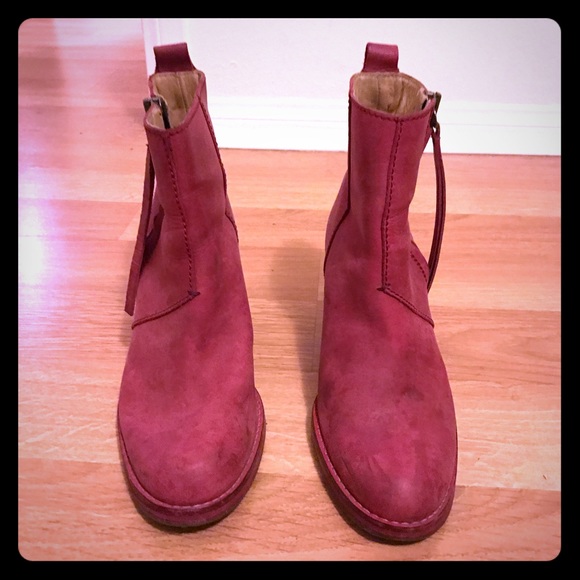 Acne Studios Shoes - Acne pistol red leather boots size 39 (8 1/2)