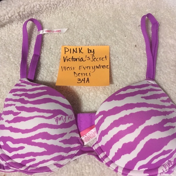 PINK bra 2size 34A  lightlylined weareveryday demi