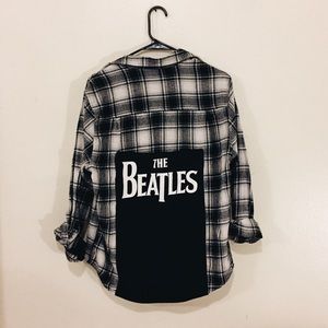 Beatles Band Tee Flannel Beatles Band Tee Flannel