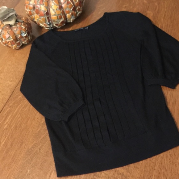 SALE The Limited black sweater with pleats XS