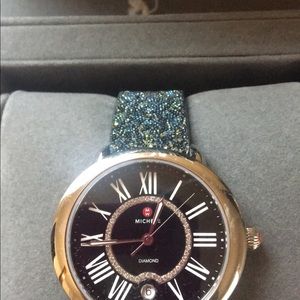 Michele watch worn one time in the box with papers