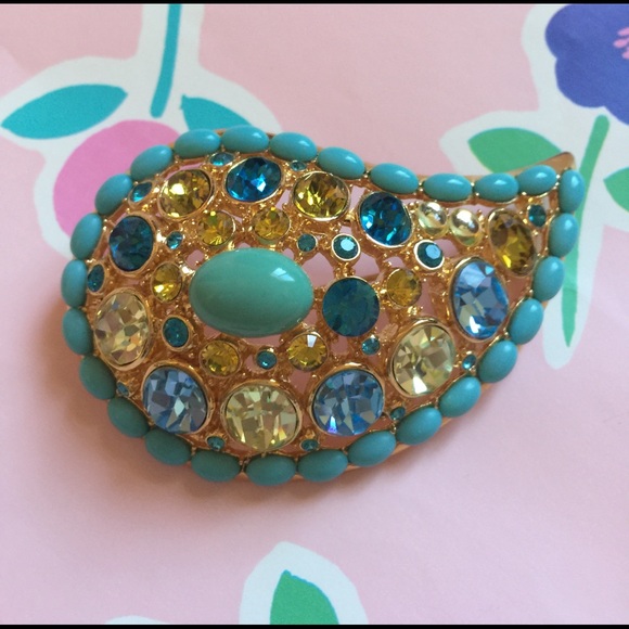 Joan Rivers Jewelry - Joan Rivers Turquoise Blue Teardrop Brooch