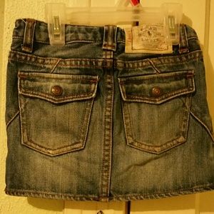 Toddler denim skirt