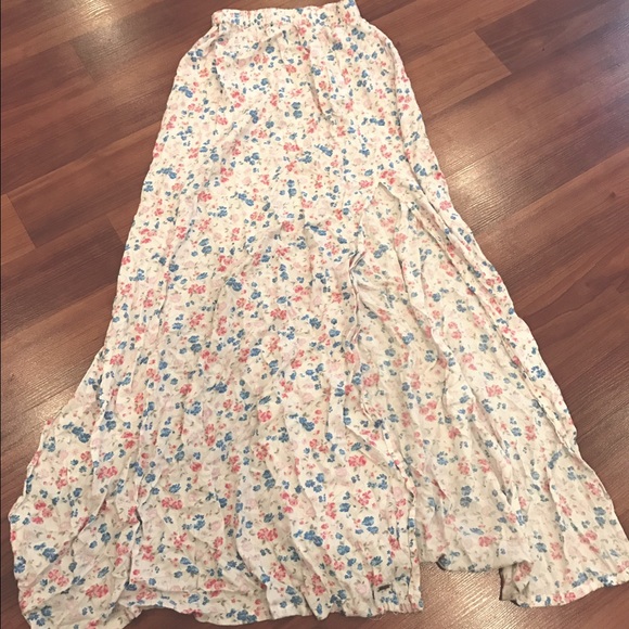 Hollister Floral Long Skirt