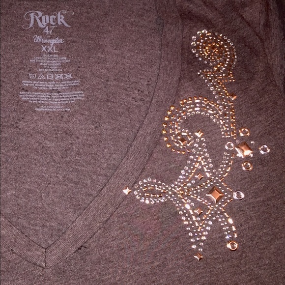 Western Style Sequin, Gamut & Beaded T-Shirt