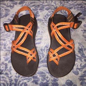Orange 2 strap chacos