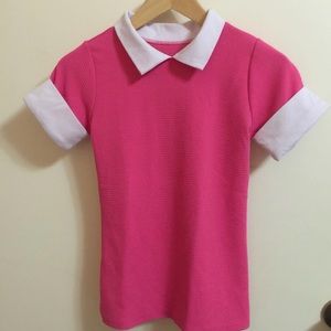 Pink Collar top