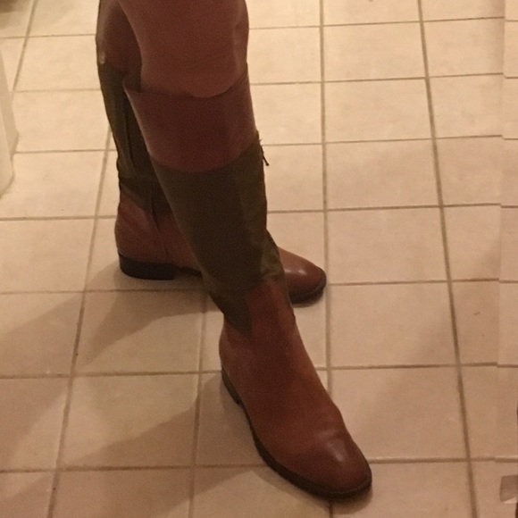 J. Crew leather tall leather riding boots